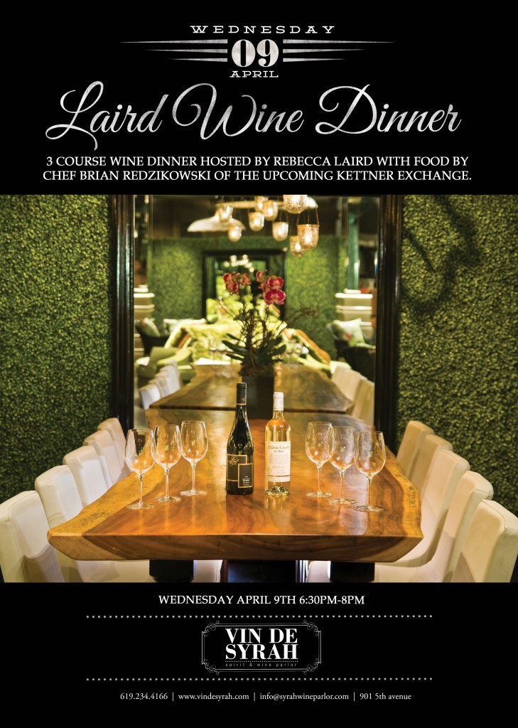 Laird Wine dinner