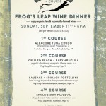 Organic Wine Dinner