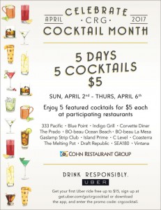 CRG Cocktail Month $5